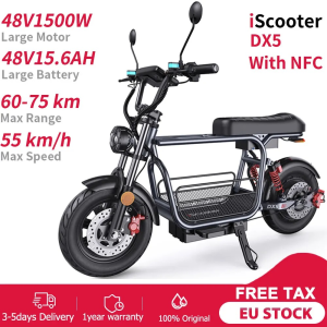iScooter DX5 Elektro-Motorrad mit 1500W Motor & 48V Akku